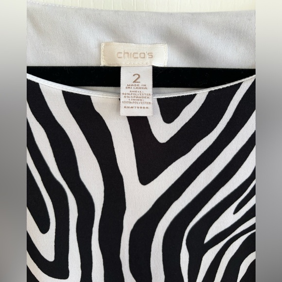 Chico’s zebra print dress - Picture 3 of 5